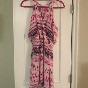 Parker pink and black dress